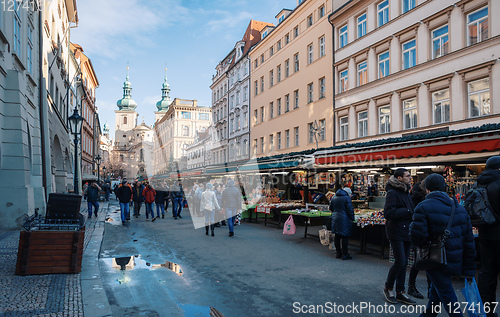 Image of Souvenir shop at Havel Market in second week of Advent in Christmas