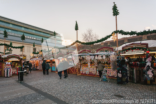 Image of Souvenir shop at Havel Market in second week of Advent in Christmas