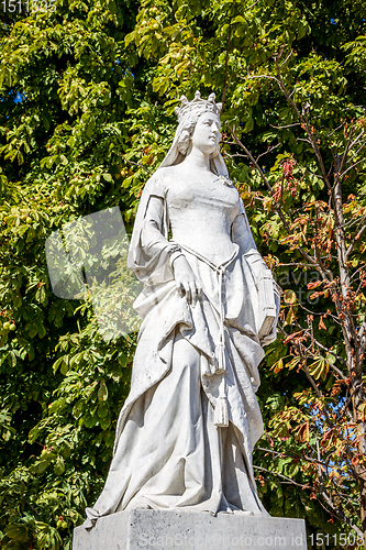 Image of Statue of Valentine de Milan in Luxembourg Gardens, Paris
