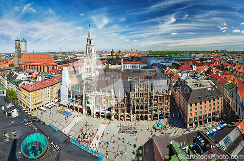 Image of Aerial view of Munich, Germany