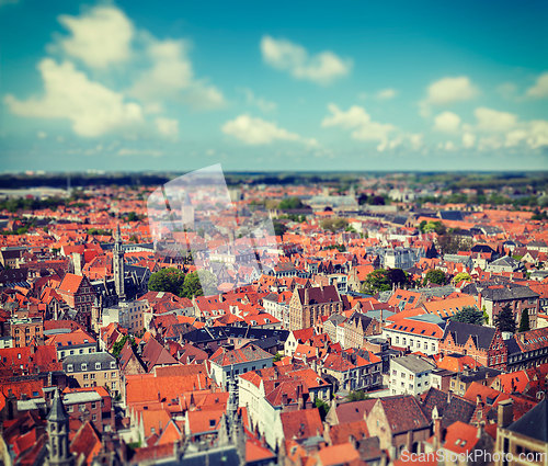 Image of Aerial view of Bruges (Brugge), Belgium