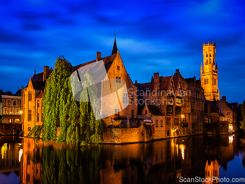 Image of Famous view of Bruges, Belgium