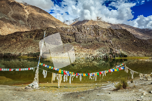 Image of Lohan Tso mountain lake. Nubra valley, Ladakh, India