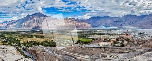 Image of Panorama of Nubra valley in Himalayas