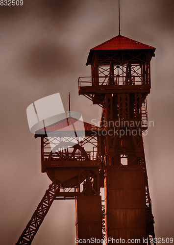 Image of old mine tower