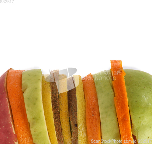 Image of fruits slices texture