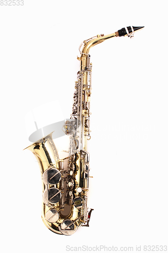 Image of very old saxophone