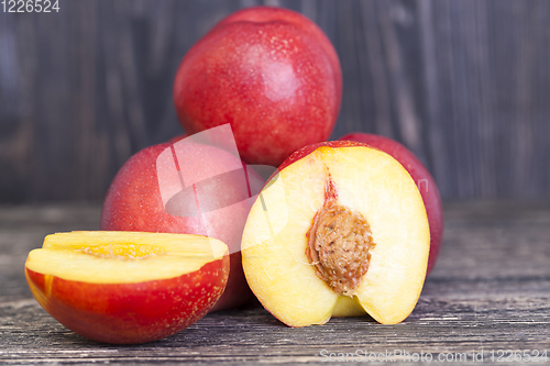 Image of red juicy nectarines