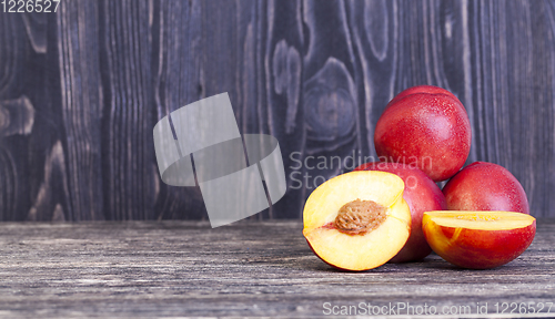 Image of red juicy nectarines