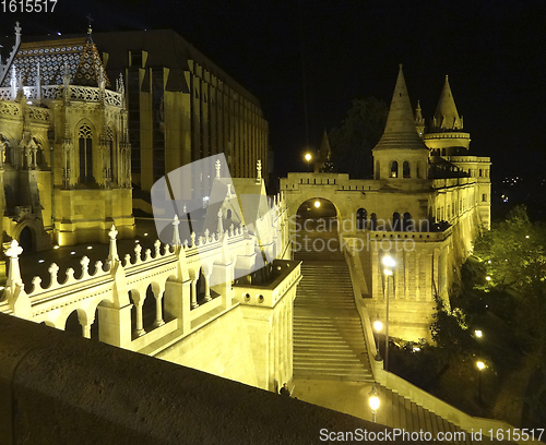 Image of night scenery in Budapest