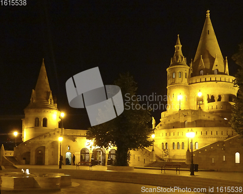 Image of night scenery in Budapest