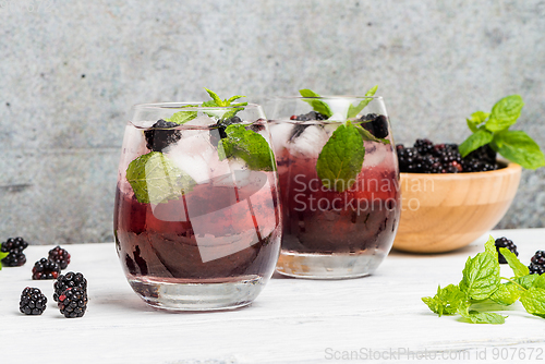 Image of Fresh blackberry drink