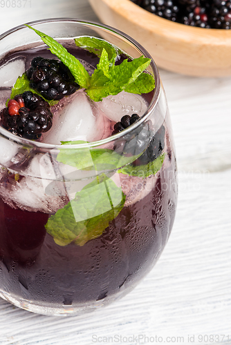 Image of Fresh blackberry drink