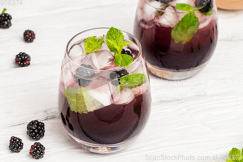 Image of Fresh blackberry drink