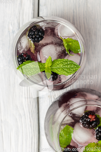 Image of Fresh blackberry drink