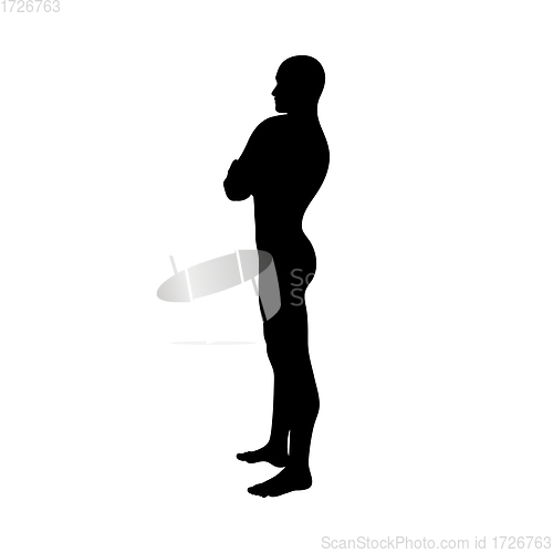 Image of Standing Pose Man Silhouette