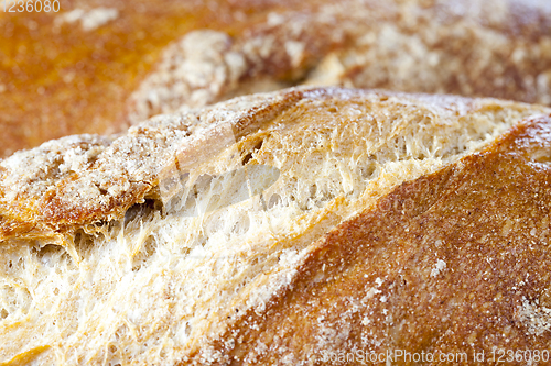 Image of fresh light-colored bread