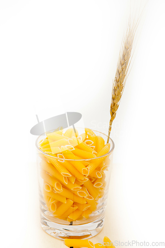 Image of Italian pasta penne with wheat