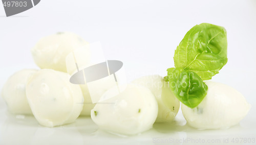 Image of Mozzarella with basil