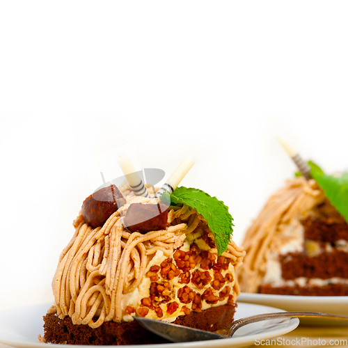 Image of chestnut cream cake dessert