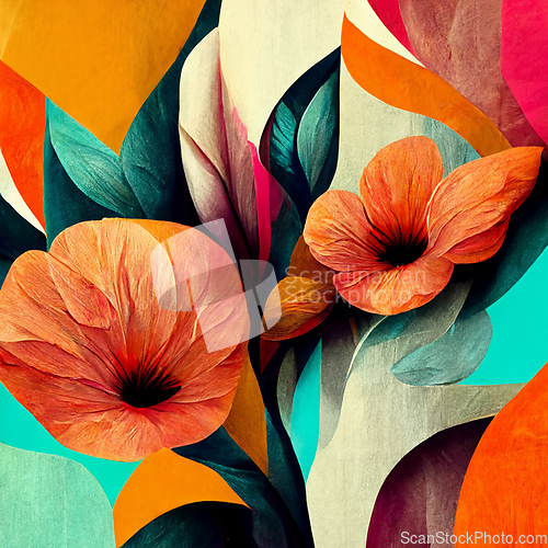 Image of Watercolor art background. Digital generated wallpaper design wi