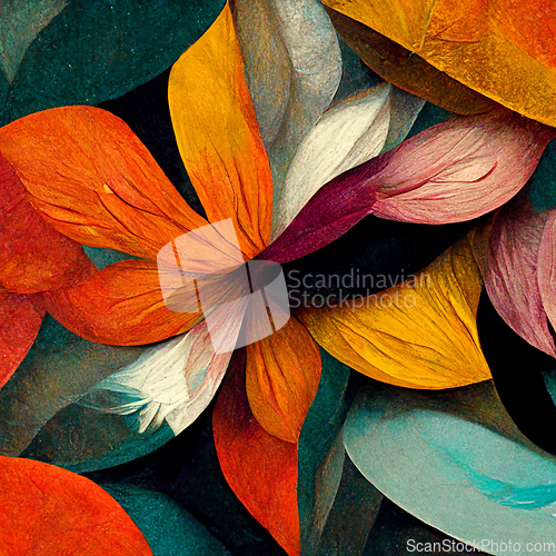 Image of Watercolor art background. Digital generated wallpaper design wi