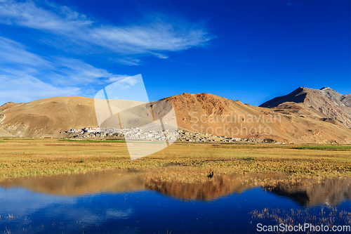 Image of Korzok village on Tso Moriri, Ladakh