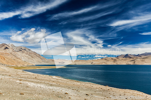 Image of Tso Moriri lake in Himalayas, Ladakh, India