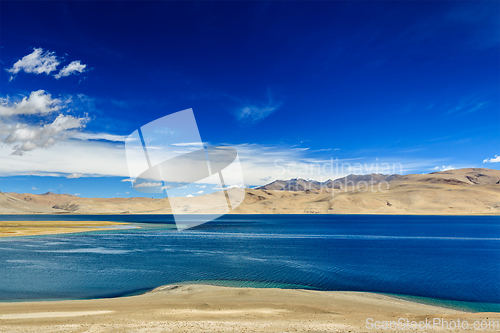 Image of Tso Moriri lake in Himalayas, Ladakh, India