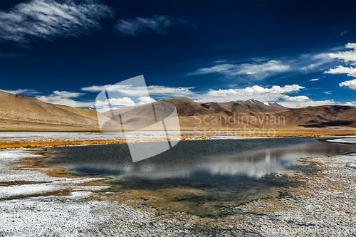 Image of Mountain lake Tso Kar in Himalayas