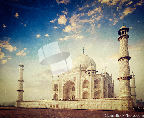 Image of Taj Mahal on sunrise sunset, Agra, India