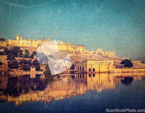 Image of Amer (Amber) fort, Rajasthan, India