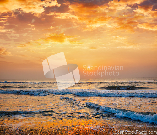 Image of Sunrise on beach