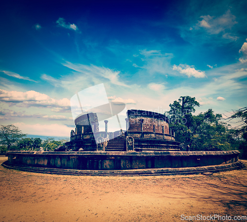 Image of Ancient Vatadage (Buddhist stupa), Sri Lanka