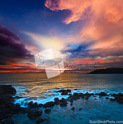 Image of Ocean sunset