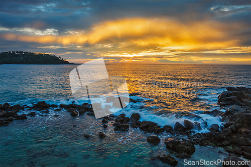 Image of Ocean sunset. Mirissa, Sri Lanka