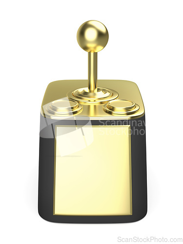 Image of Gold computer joystick trophy