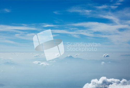 Image of Mountains in clouds. Kodaikanal, Tamil Nadu