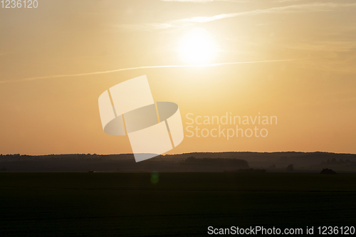 Image of landscape during sunset