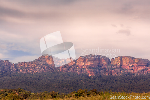 Image of Capertee Valley Newnes plateau wilderness landscape Australia