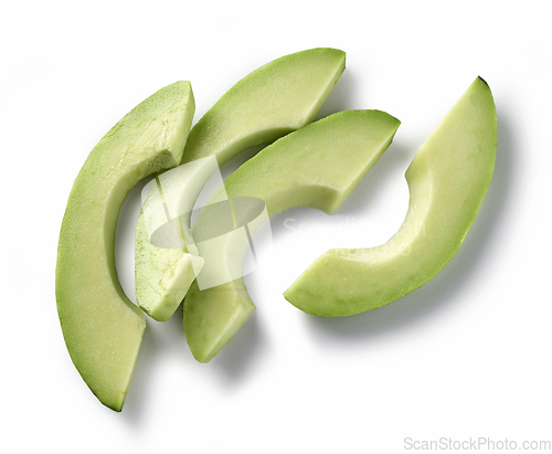 Image of fresh raw avocado slices