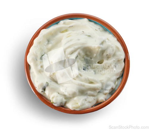 Image of bowl of tzatziki sauce