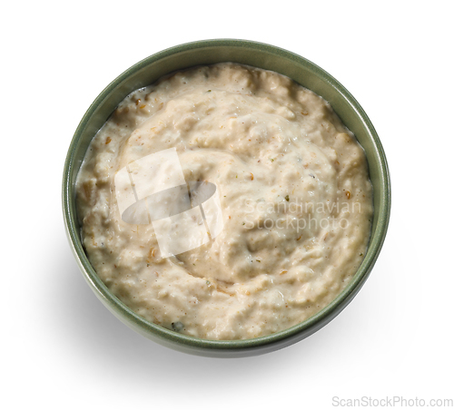 Image of bowl of aubergine dip