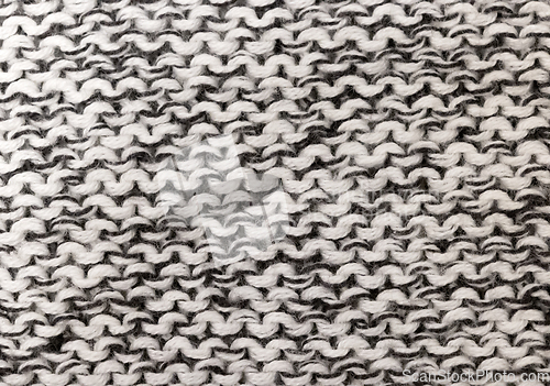 Image of grey knitted background