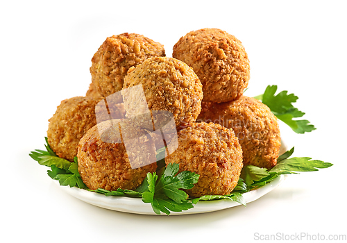 Image of plate of falafel balls