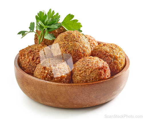 Image of bowl of fried falafel