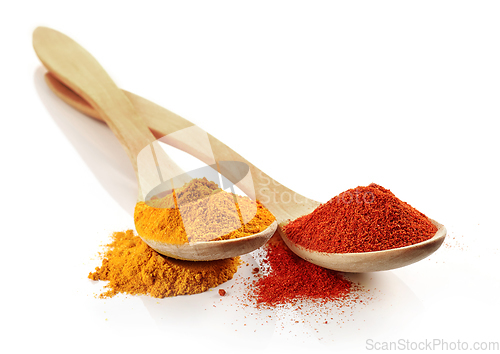 Image of two spoons of spices