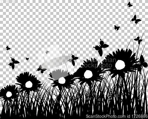 Image of meadow silhouettes