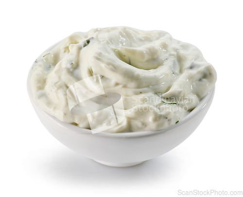 Image of bowl of tzatziki sauce