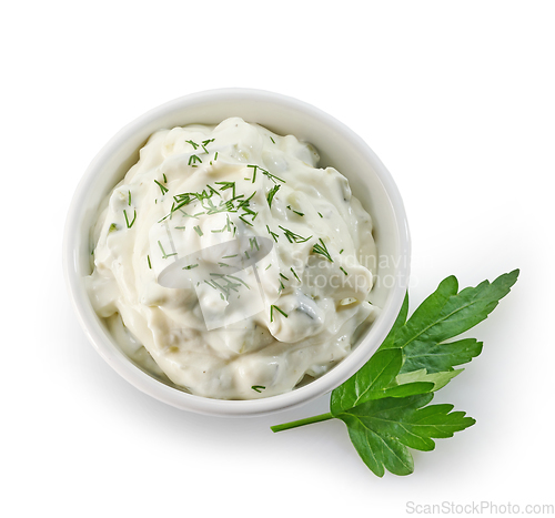 Image of bowl of tzatziki sauce